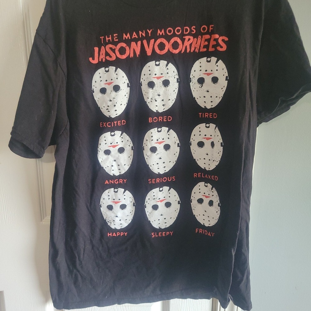 Jason Voorhees Many Moods Of Mens T-shirt Friday The 13th XL Short Sleeve